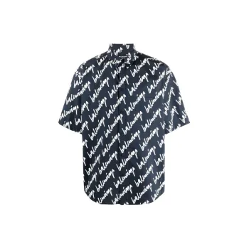 Balenciaga Short Sleeve Large Fit Shirt