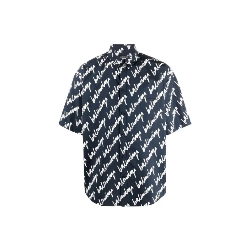 Balenciaga Short Sleeve Large Fit Shirt-0