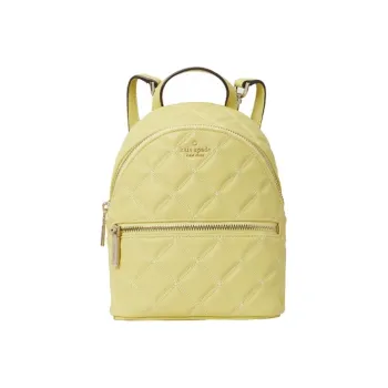 Kate Spade Natalia Leather Backpack Regular Women's Misty Yellow