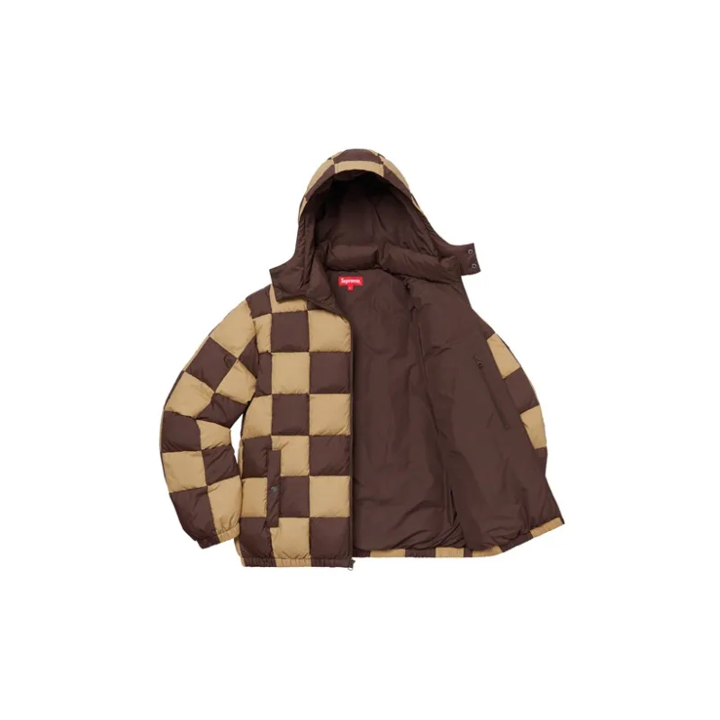 Supreme Checkerboard Puffy Jacket-3