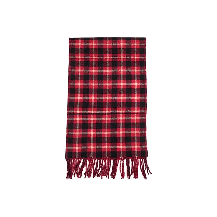 COACH Knit Scarves Unisex Red Plaid-1