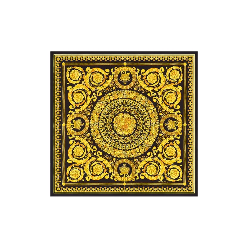 VERSACE Floral-print Silk Scarf-0