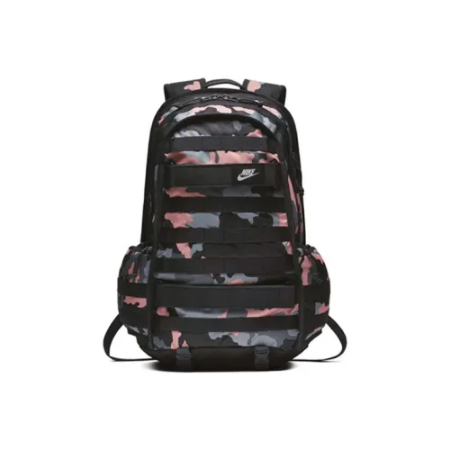 Nike Polyester Backpack Pink Camouflage