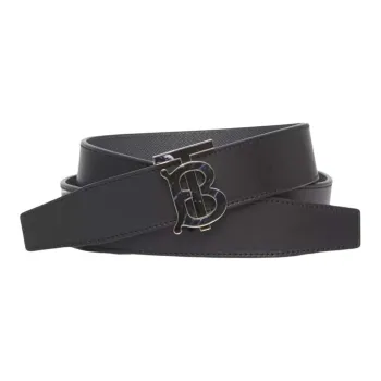 Burberry Sign Cow Leather Belt Black