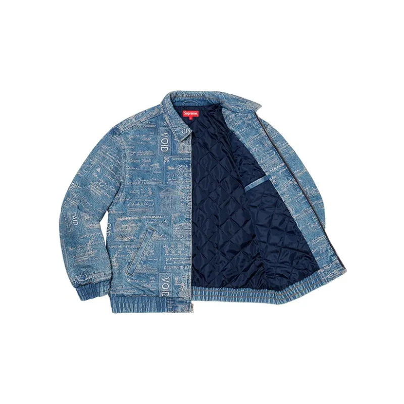 Supreme Checks Embroidered Denim Jacket-2