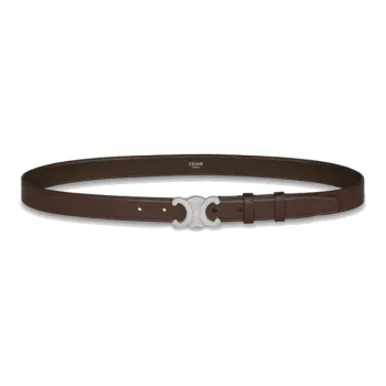 CELINE Medium Triomphe Belt In Taurillon Leather
