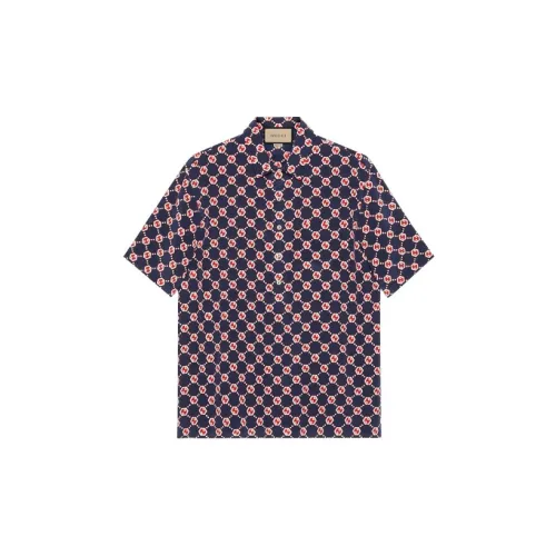 GUCCI Shirts Men Blue