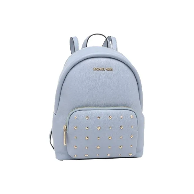 MICHAEL KORS Erin Leather Backpack Medium Size Women's Haze Blue-2