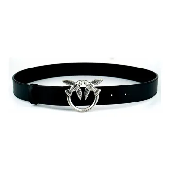 PINKO Leather Belts Unisex Black