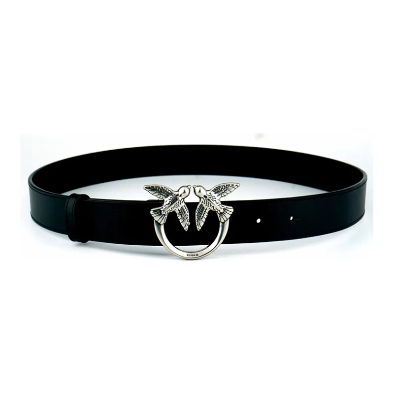 PINKO Leather Belts Unisex Black-0