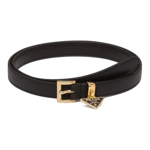 PRADA Saffiano Leather Belts Women's