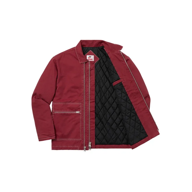 Supreme Nike Double Zip Quilted Work Jacket-2