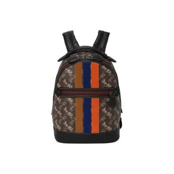 COACH Barrow Cow Leather Backpack Women's Coffee