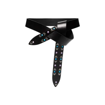 ISABEL MARANT Leather Belts Unisex Black