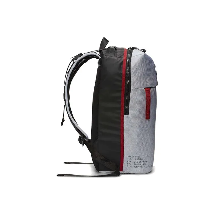 Jordan Polyester Computer Basketball Bag Backpack Regular Unisex White Gray-1