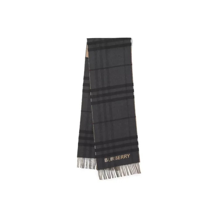 Burberry Contrast check Cashmere Scarf-0