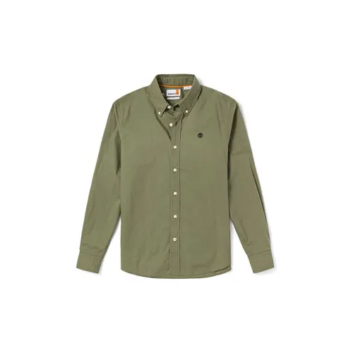 Timberland Shirts Men Khaki Green