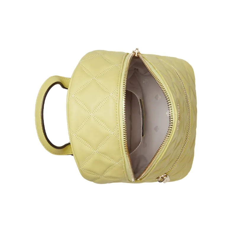 Kate Spade Natalia Leather Backpack Regular Women's Misty Yellow-2