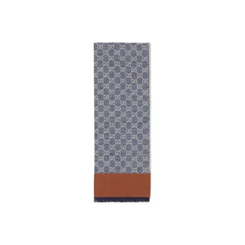 GUCCI Denim Shawls Unisex Blue