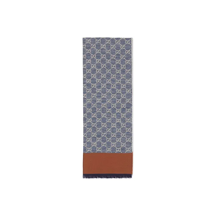 GUCCI Denim Shawls Unisex Blue-0