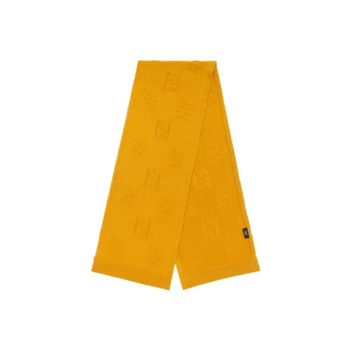 FENDI Knit Scarf Men Yellow