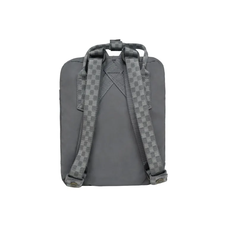 Fjallraven Polyester Backpack Mini Unisex Super Gray/Checkerboard-2