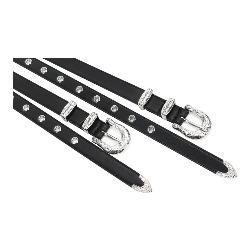 MUSTKOO Corset Belt With Double Straps And Embossed Decoration, Suitable For Business Suit Coat Women's Width 4CM-1