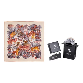 Eternelle Silk Scarves Women's Orange