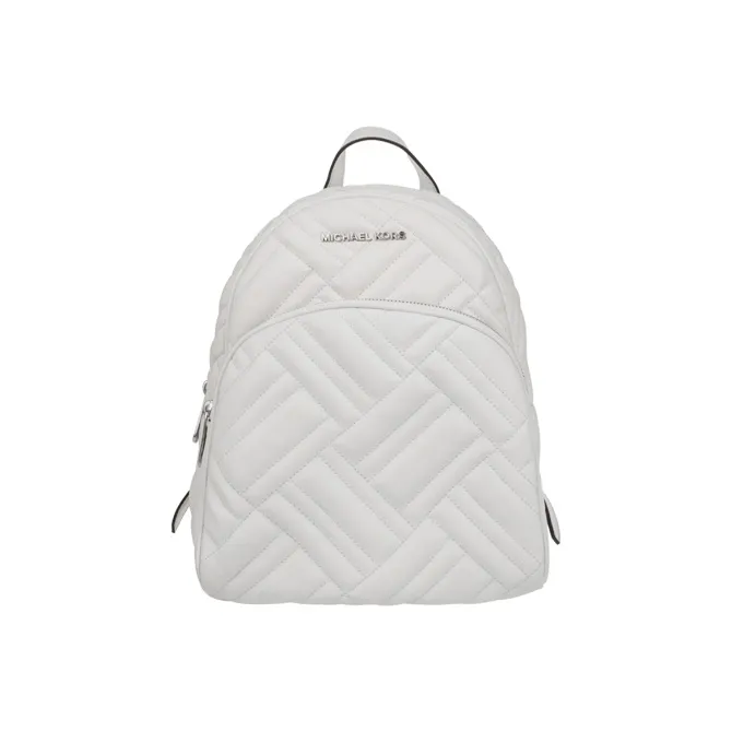 MICHAEL KORS Abbey Sheepskin Backpacks Medium Size Women's White-0
