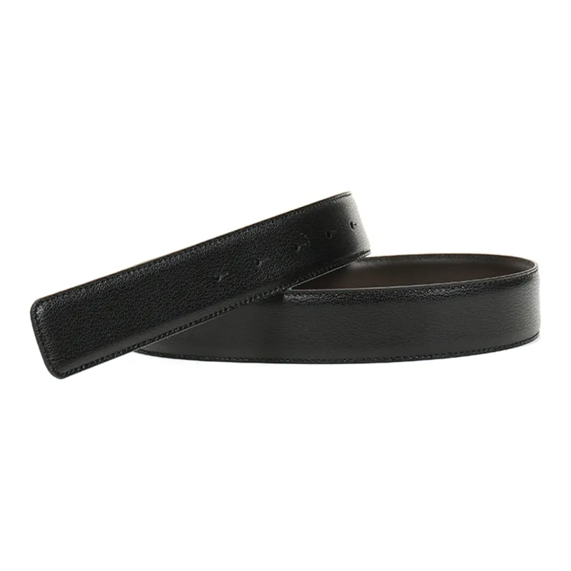 Zzegna Leather Belts Men Black Dark Brown-4