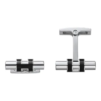 HERMES Cufflinks Unisex Black