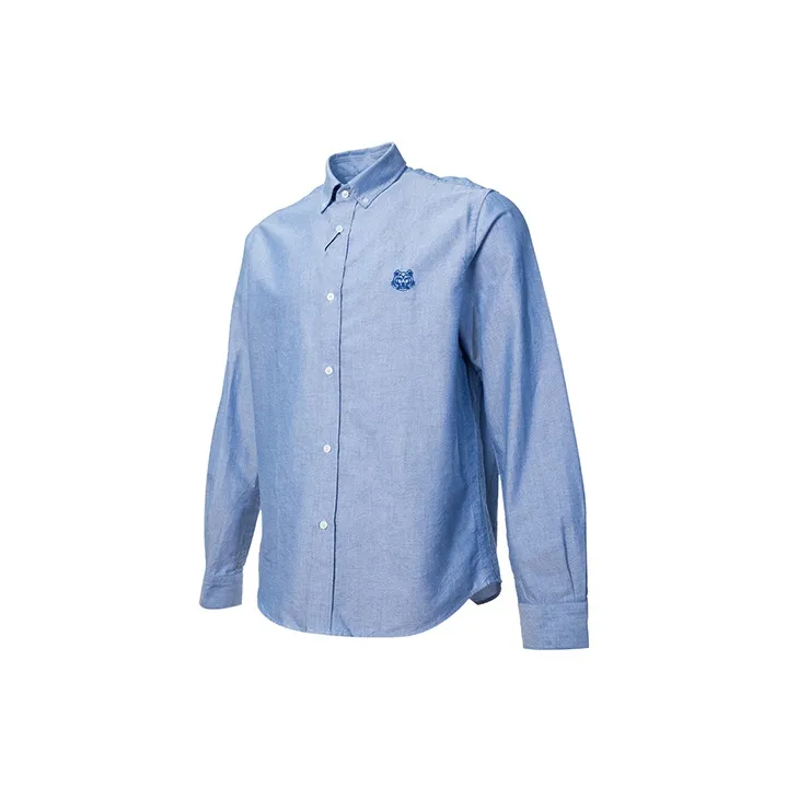 KENZO Classic Tiger Head Shirt Fall Men's Sky Blue-2