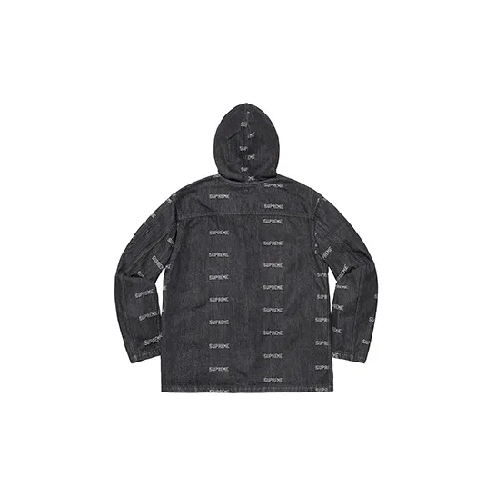 Supreme Logo Denim Turnout Jacket-1