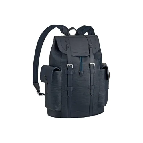 LOUIS VUITTON Christopher Epi Pm Navy Blue