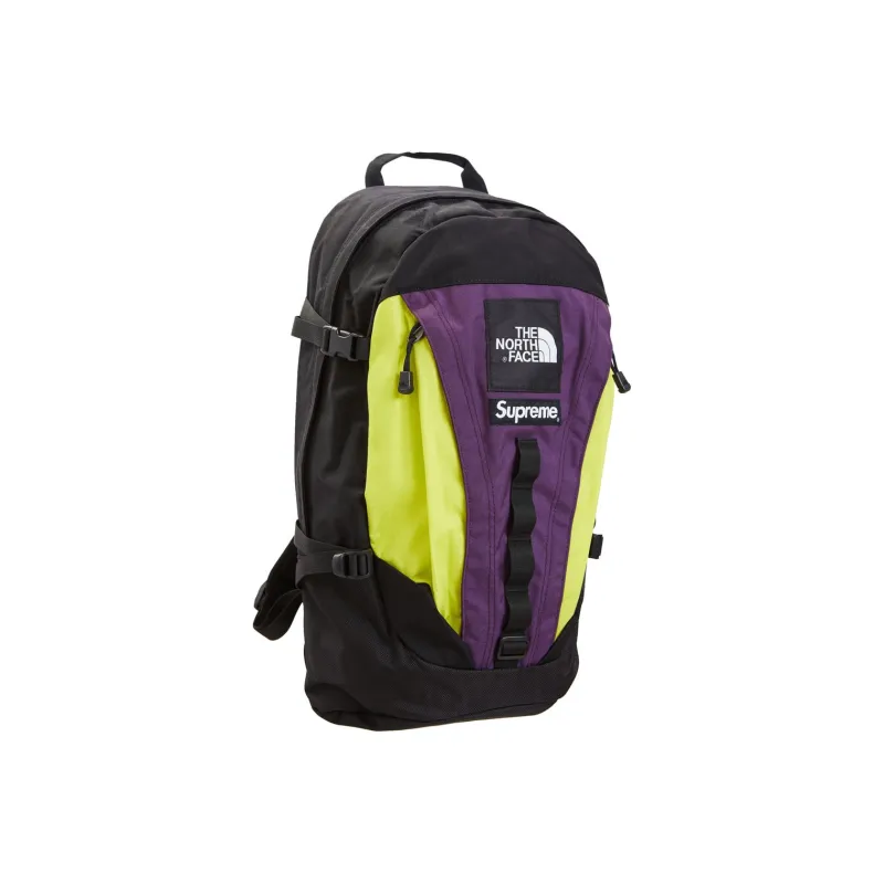 Supreme The North Face Collaboration Supreme FW18 Polyester Backpack Unisex Purple Yellow-2