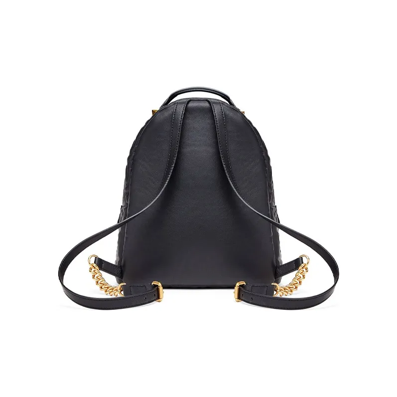 FENDI Nappa Sheepskin Backpack Regular Unisex Black-1