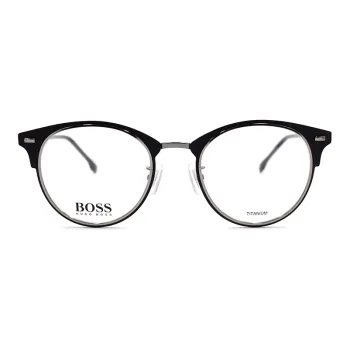 HUGO BOSS Eyeglass Frames Men Matte Black