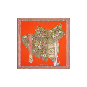 HERMES Oran Silk Scarves Women's
