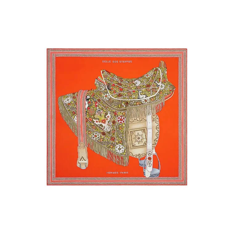 HERMES Oran Silk Scarves Women's-0