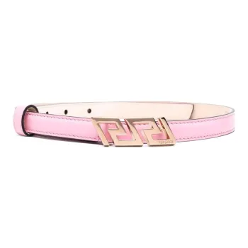 VERSACE Leather Belts Unisex Pink
