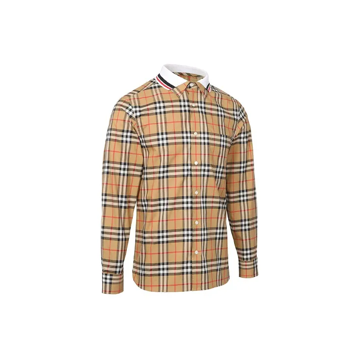 Burberry Shirts Men Beige-2