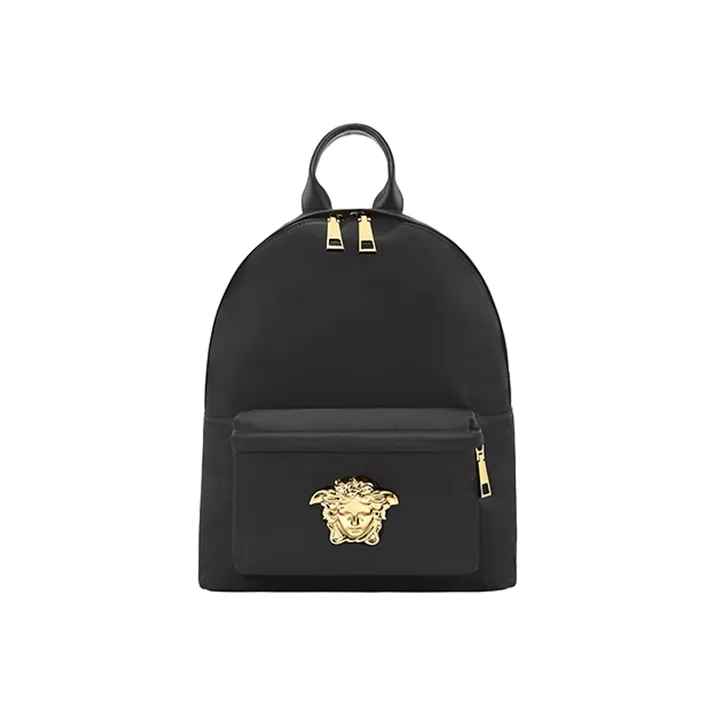 VERSACE Polyamide Laptop Backpack Men's Black-0