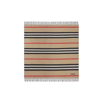 Burberry Knit Scarves Unisex Multicolor