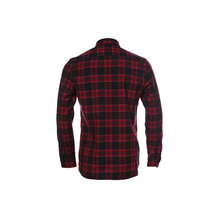 Burberry Shirts Men Red-1