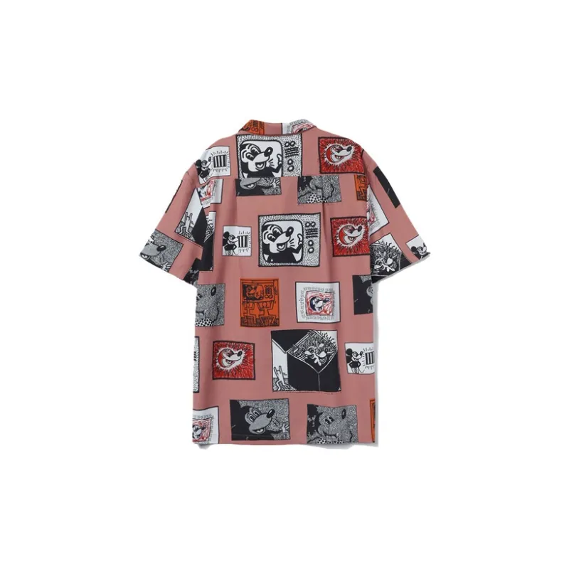 Disney X LINING Sports Life Collection Shirts Men Dirty Pink Red-1
