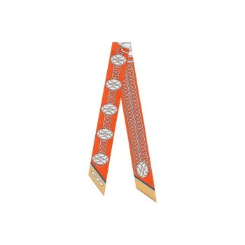 HERMES 20th Century Lift Profile Silk Twilly Scarf Scarves