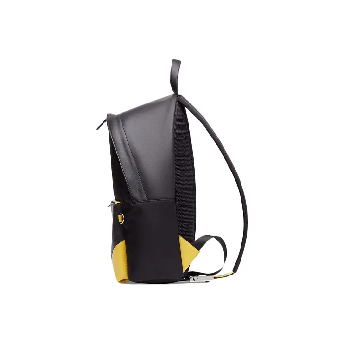 FENDI Nylon With Leather Backpack Men's Black-1