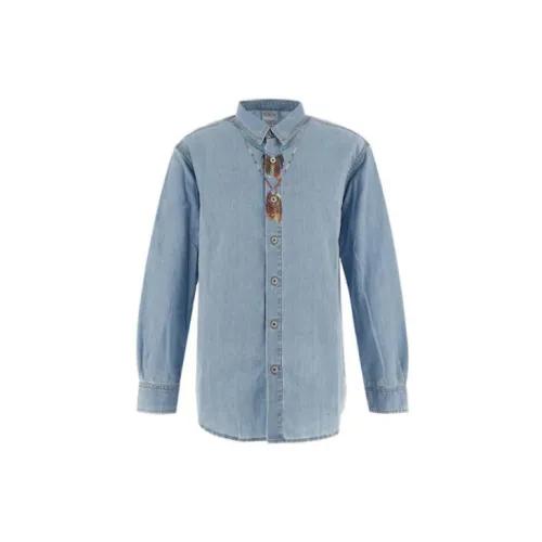 Marcelo Burlon Shirts Men Blue