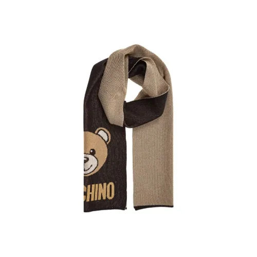 MOSCHINO Knit Scarves Unisex Brown