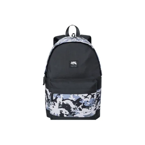 Anta Oxford Laptop Backpack Unisex Pink Black All Over Print